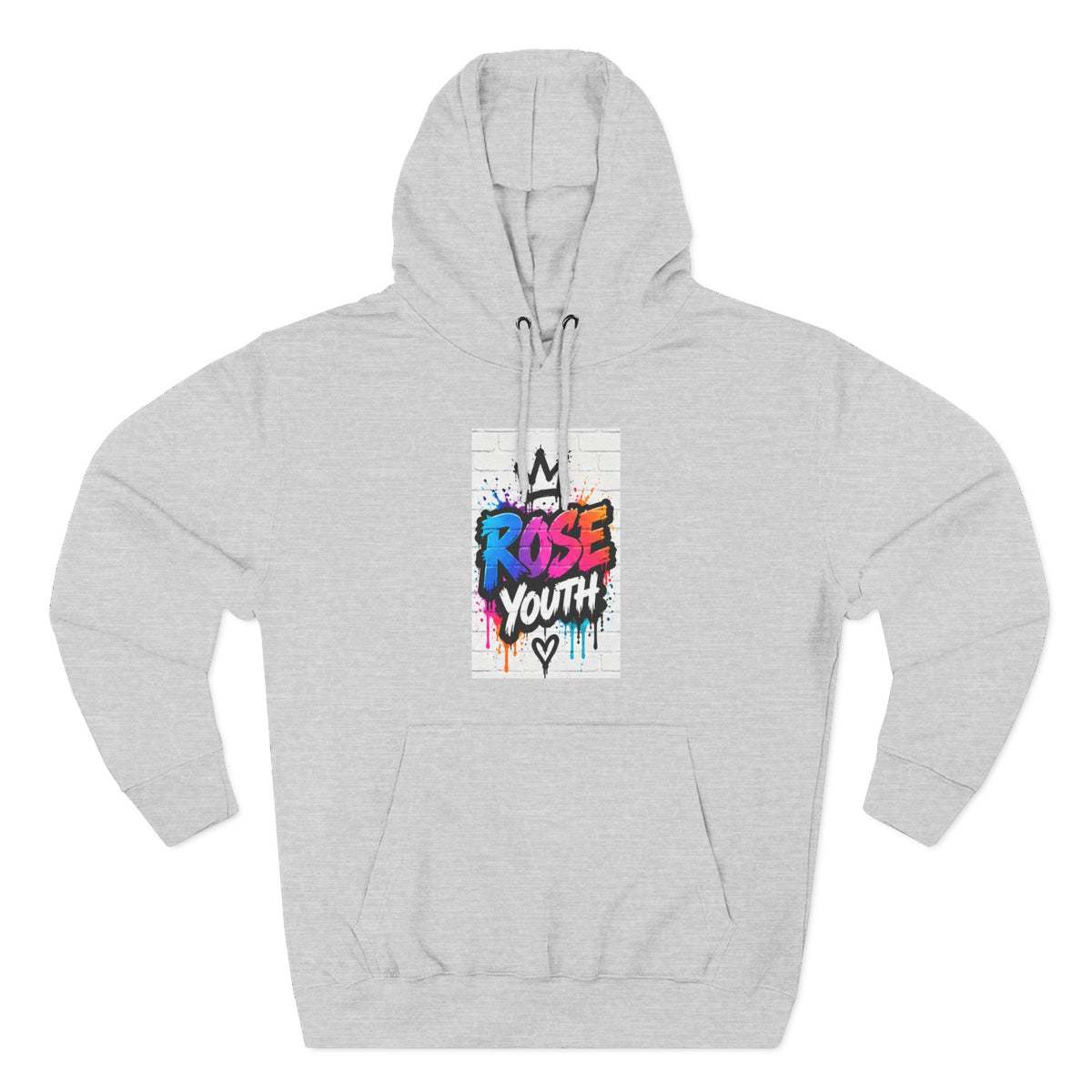 ROSE Youth Drip Logo Hoodie - "Bear The Baller" Motivational Back Panel