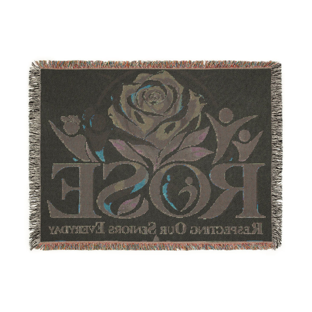 ROSE “Respecting Our Seniors Everyday” Inspirational Woven Blanket