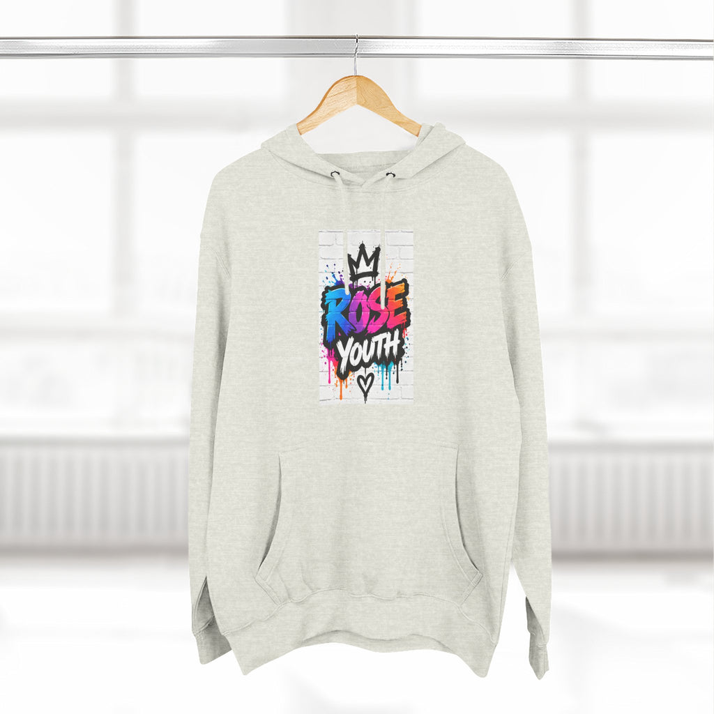 ROSE Youth Drip Logo Hoodie - "Bear The Baller" Motivational Back Panel