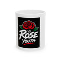 Rose Youth Graffiti Logo Ceramic Mug – Retro Street Art Coffee Cup (11oz/15oz)
