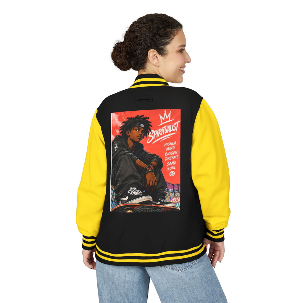 Rose Youth Spiritualist Inspirational Anime Letterman Jacket