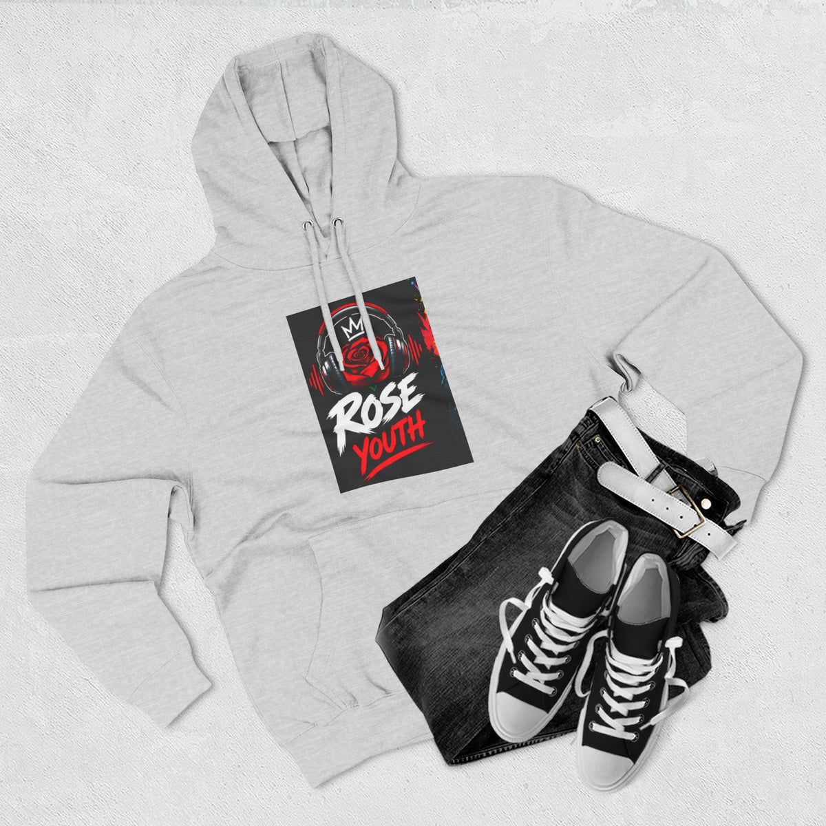 ROSE Youth Streetwear Hoodie — "Music Maestro" Graphic Pullover