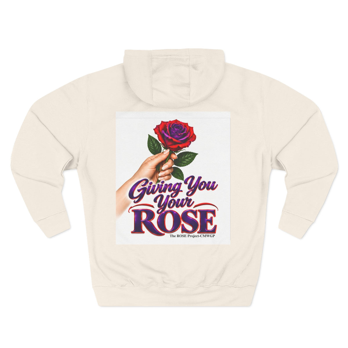 Rose Tribute Hoodie — "Giving You Your Rose" Celebration of Life Floral Pullover