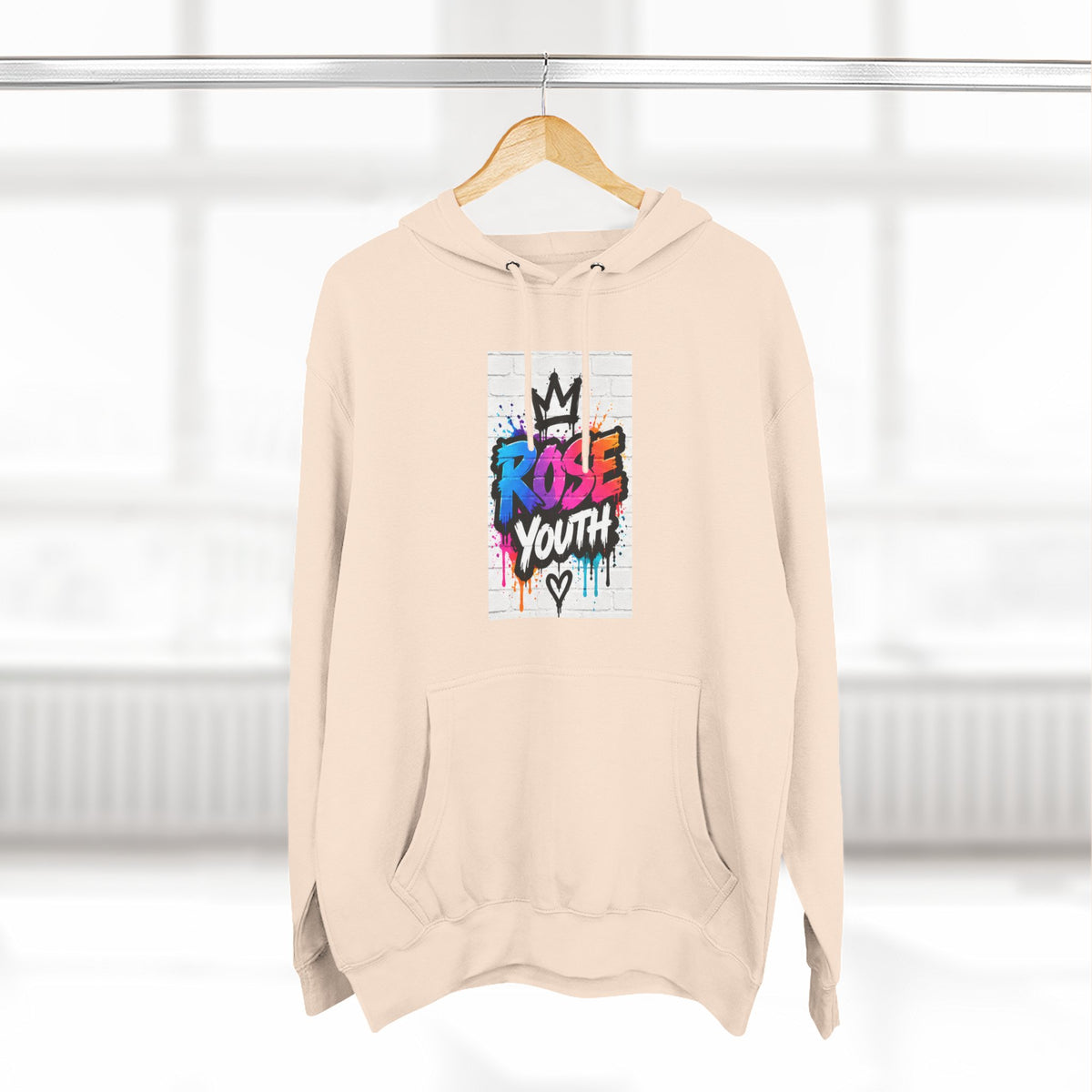 ROSE Youth Drip Logo Hoodie - "Bear The Baller" Motivational Back Panel