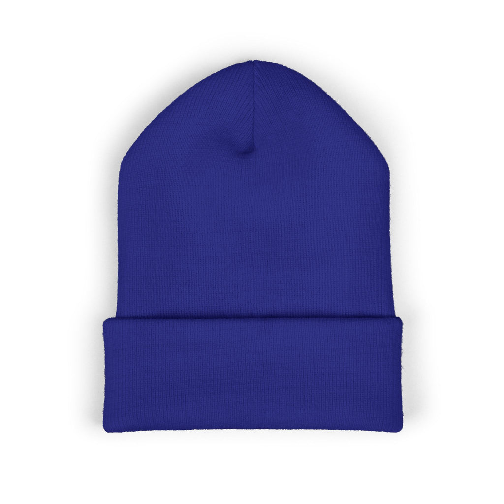 Rose Crown Embroidered Cuffed Beanie