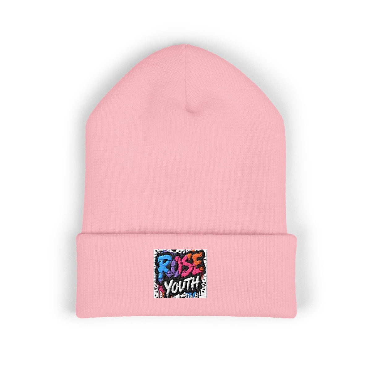 ROSE Youth Drip Embroidered Cuffed Beanie