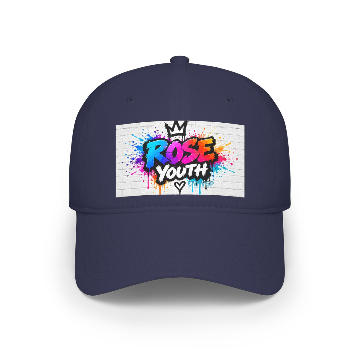 Rose Youth Drip Graffiti Logo Low Profile Baseball Cap