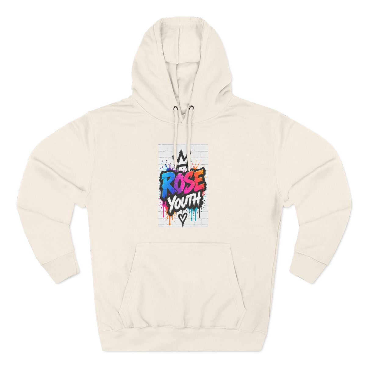 ROSE Youth Drip Logo Hoodie - "Bear The Baller" Motivational Back Panel