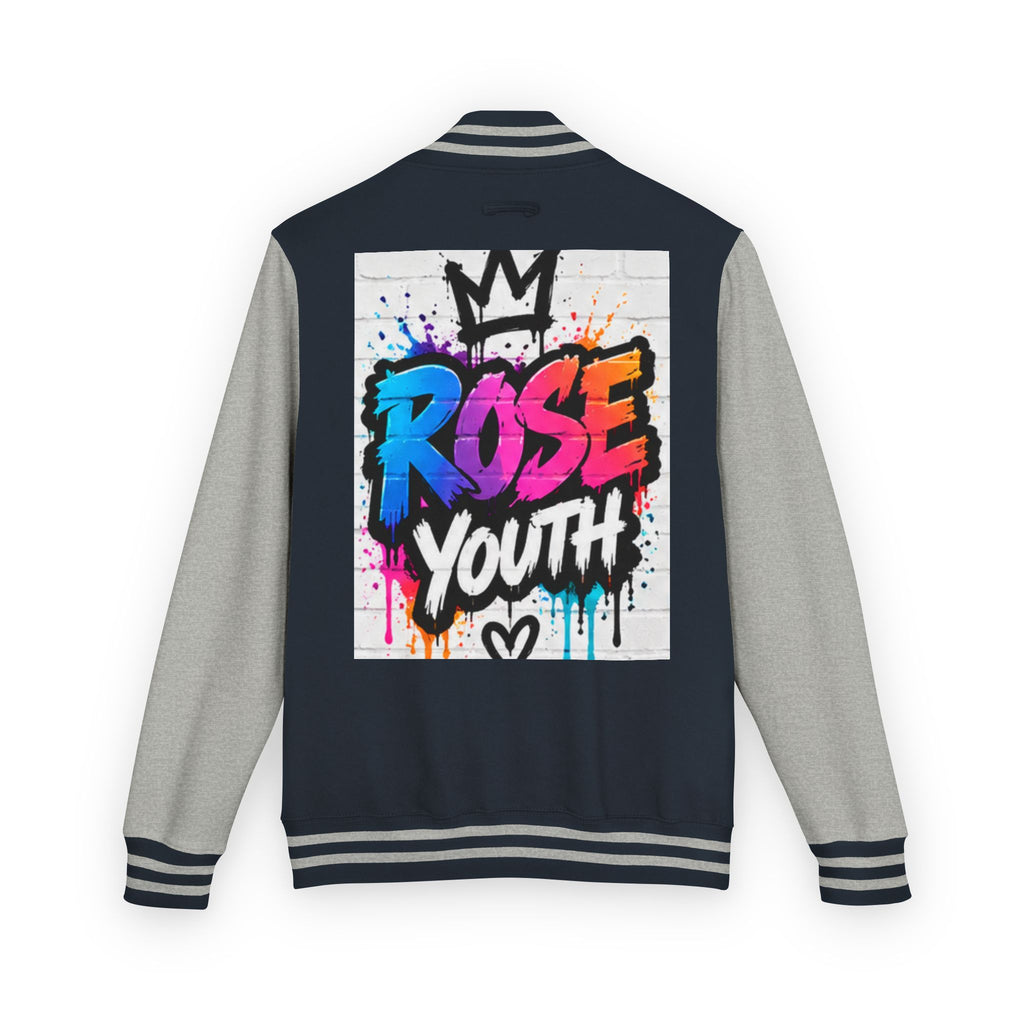 Rose Youth Graffiti Logo Letterman Jacket