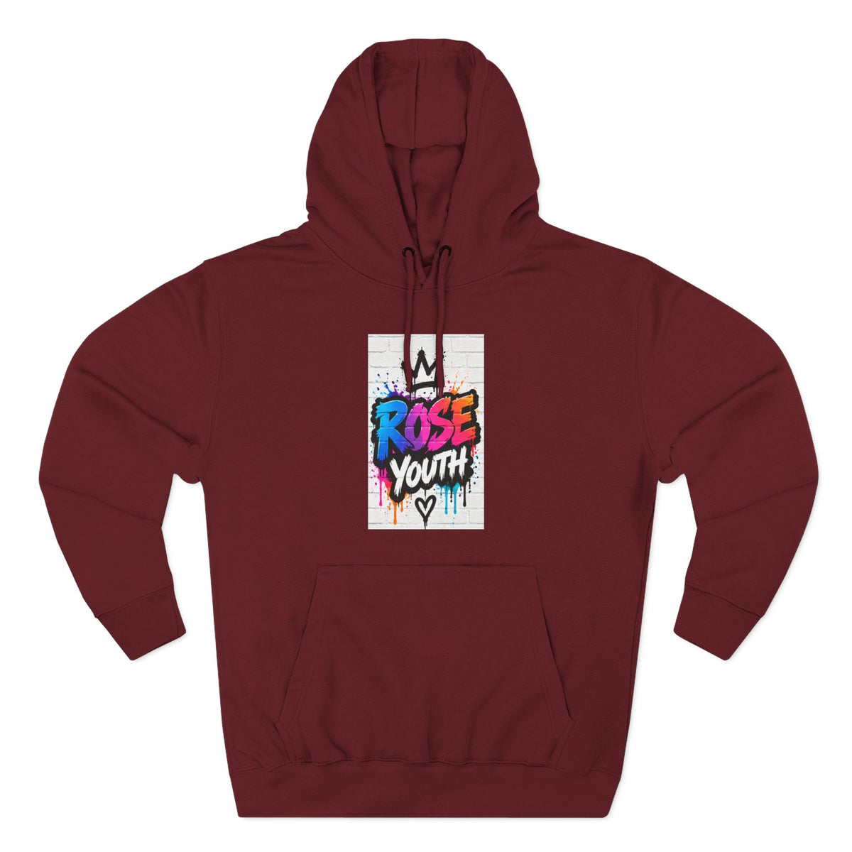 ROSE Youth Drip Logo Hoodie - "Bear The Baller" Motivational Back Panel