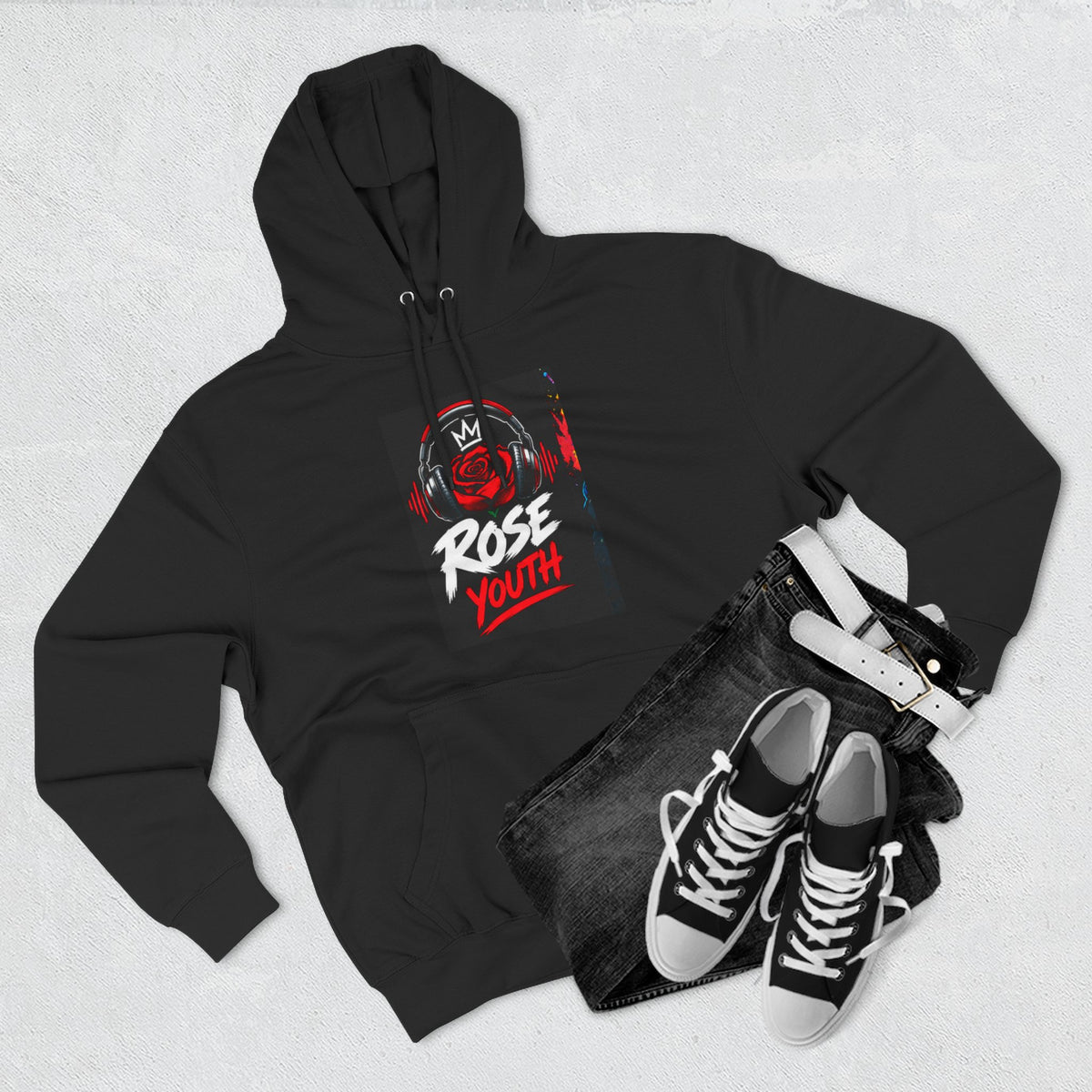 ROSE Youth Streetwear Hoodie — "Music Maestro" Graphic Pullover