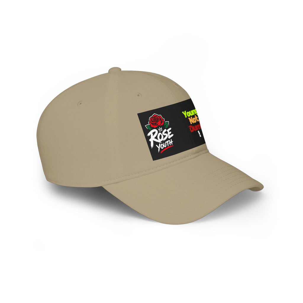 Young Not Dumb Rose Youth Red Baseball Cap