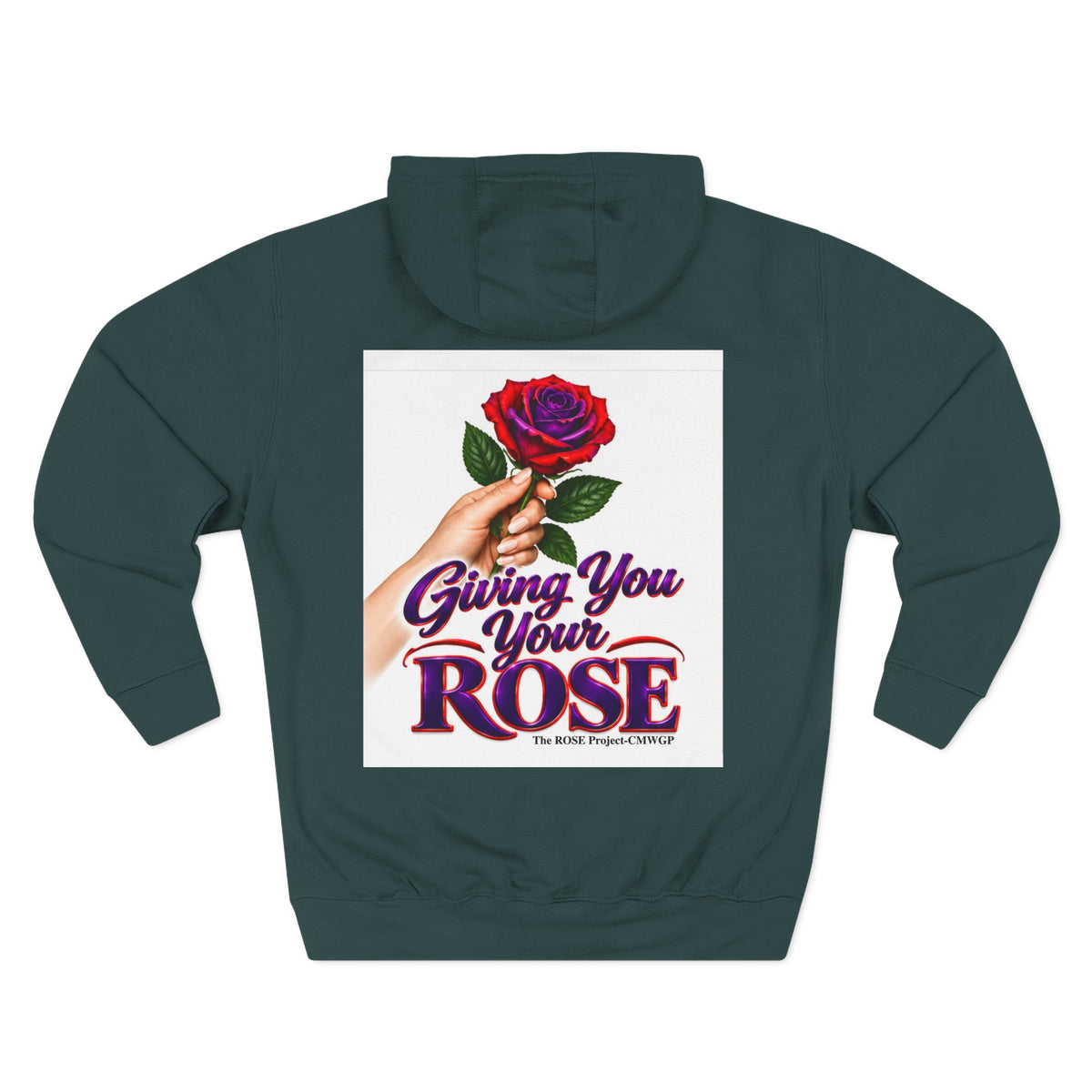 Rose Tribute Hoodie — "Giving You Your Rose" Celebration of Life Floral Pullover