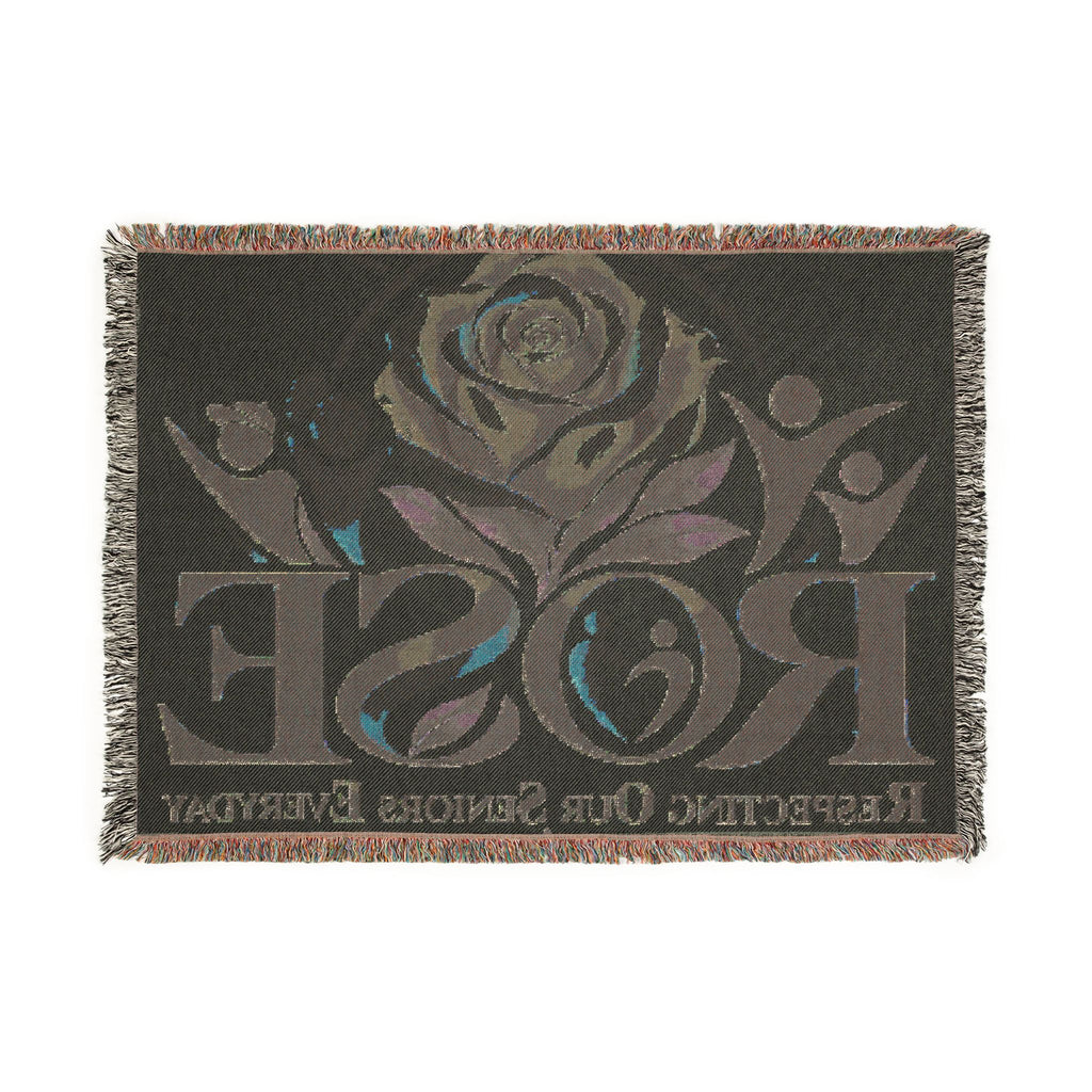 ROSE “Respecting Our Seniors Everyday” Inspirational Woven Blanket