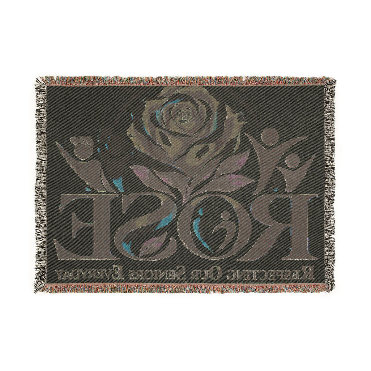 ROSE “Respecting Our Seniors Everyday” Inspirational Woven Blanket