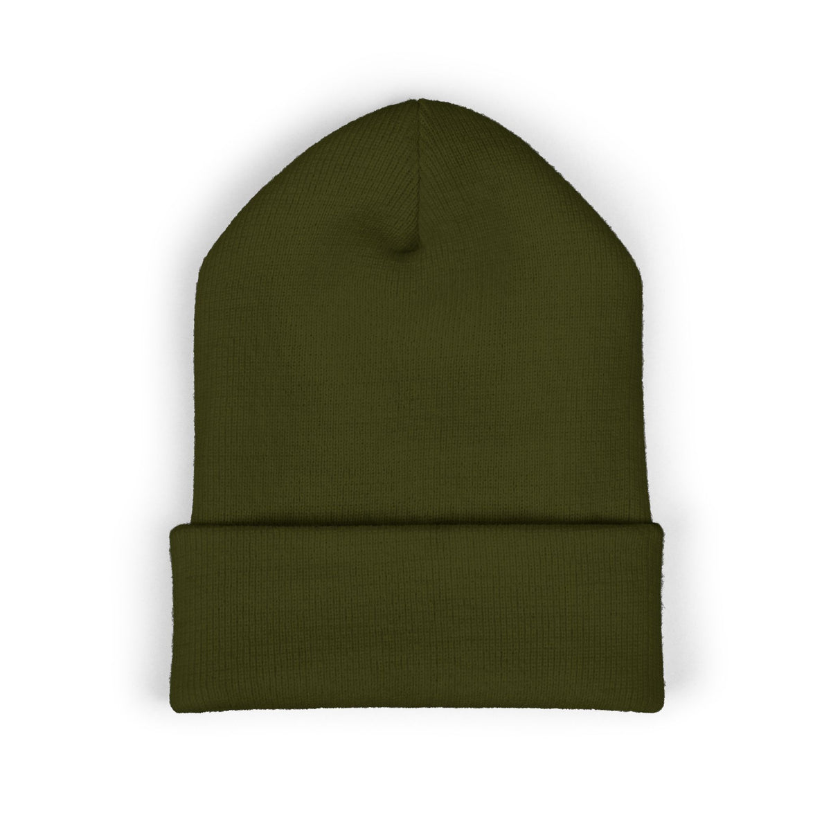 Embroidered 'Rose Youth' Cuffed Beanie – Vintage Patch Knit Hat