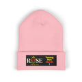 Embroidered 'ROSE Youth' Cuffed Beanie — 'Young Not Dumb' Streetwear Knit Hat