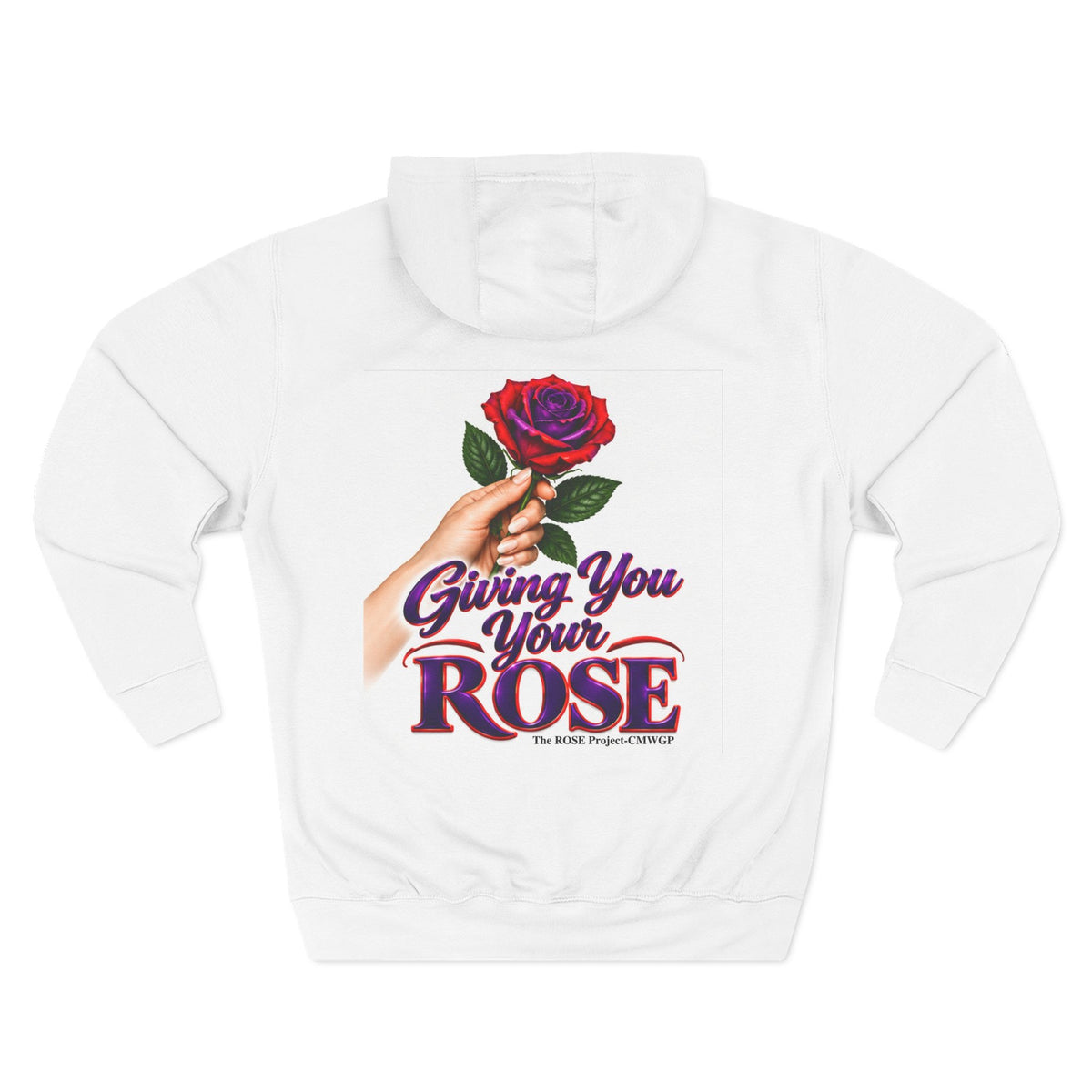 Rose Tribute Hoodie — "Giving You Your Rose" Celebration of Life Floral Pullover