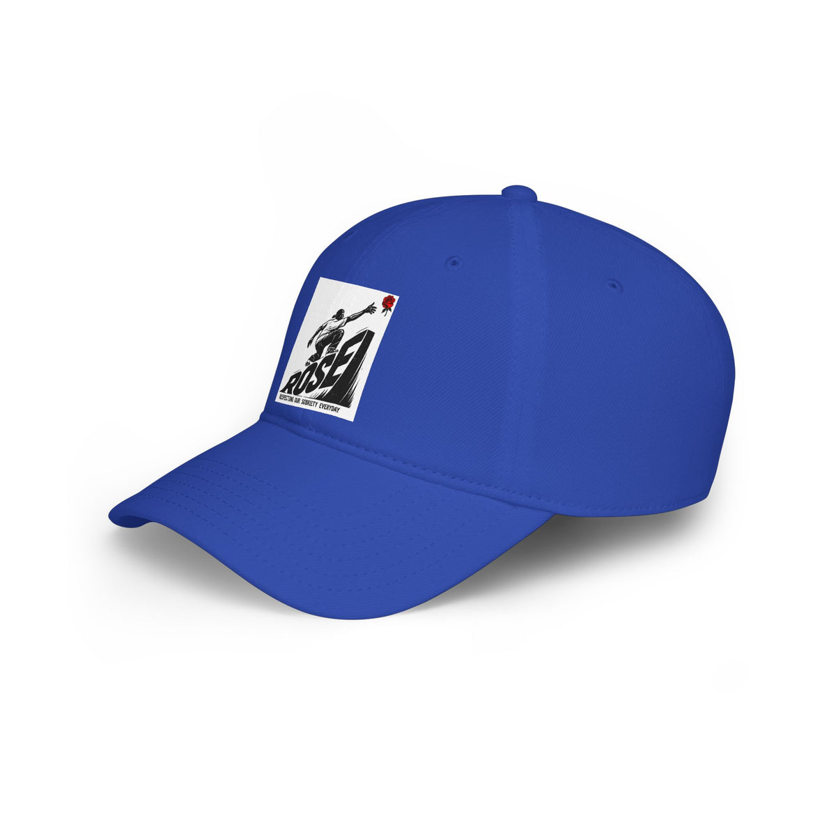 ROSE Reach Baseball Cap - Skate Culture Graphic Low Profile Hat (Japanese Kanji Inspired)