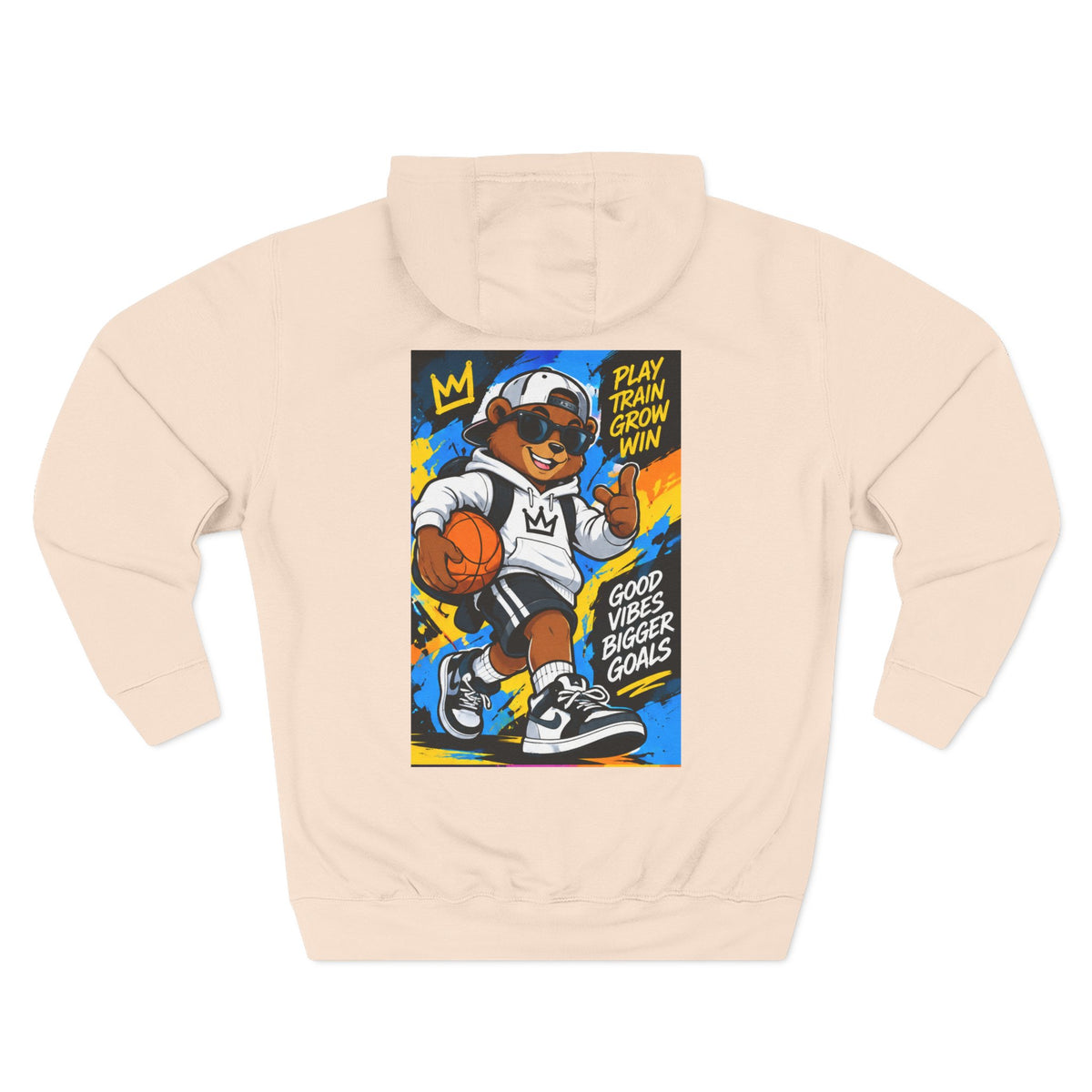 ROSE Youth Drip Logo Hoodie - "Bear The Baller" Motivational Back Panel