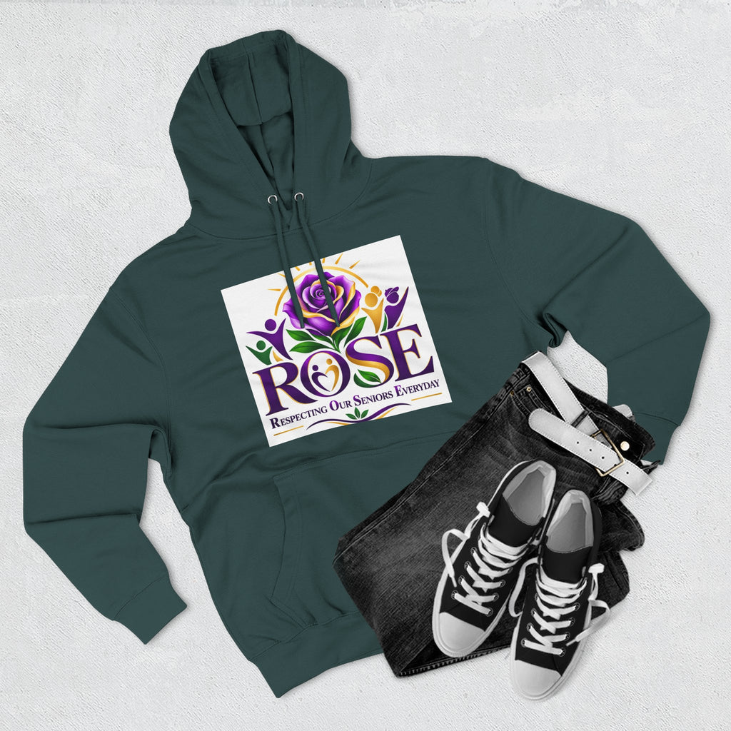 Rose Tribute Hoodie — "Giving You Your Rose" Celebration of Life Floral Pullover