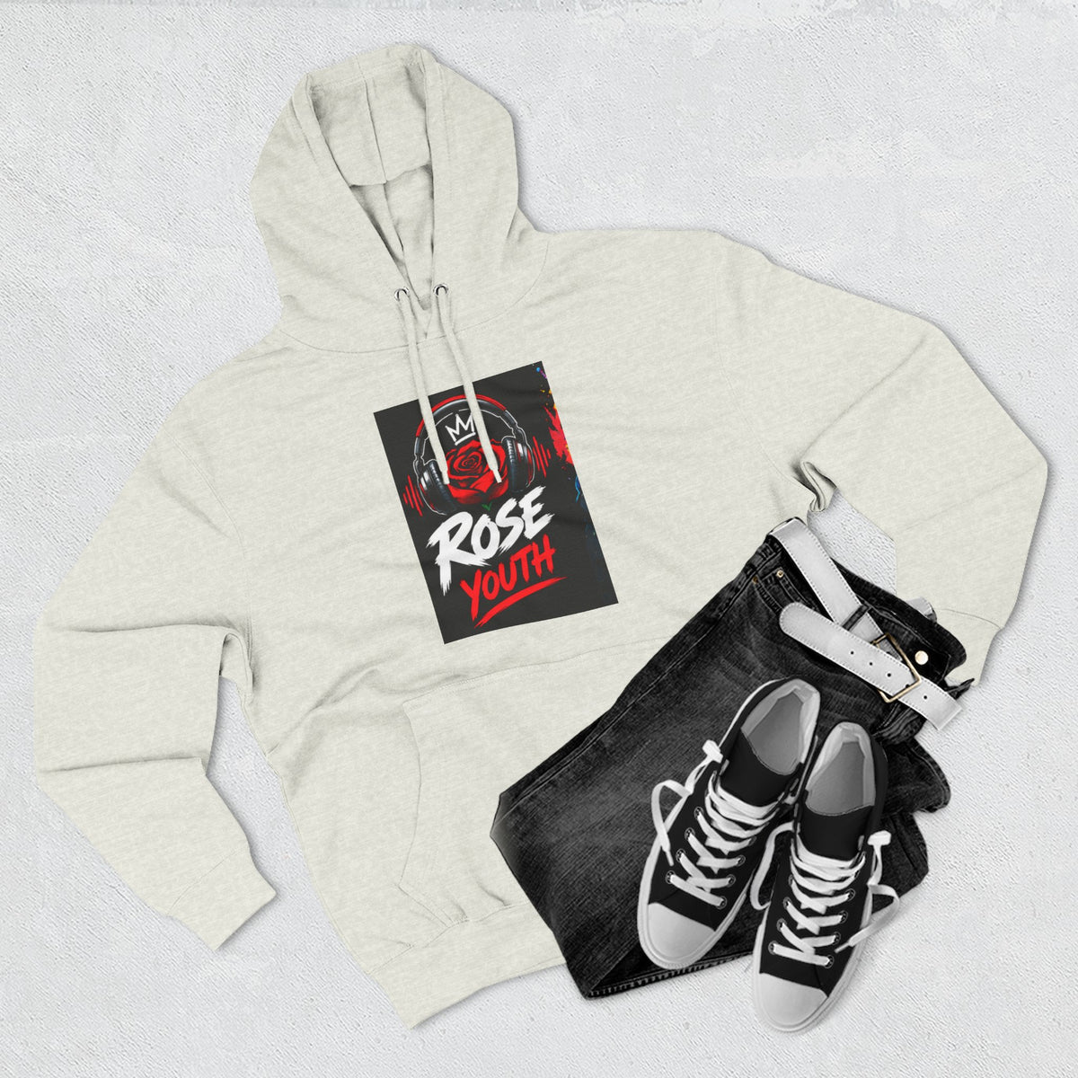 ROSE Youth Streetwear Hoodie — "Music Maestro" Graphic Pullover