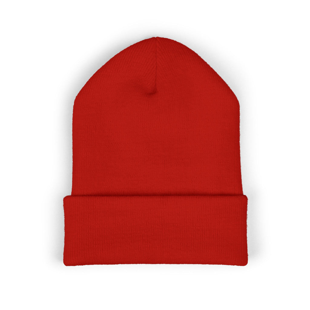 Rose Crown Embroidered Cuffed Beanie