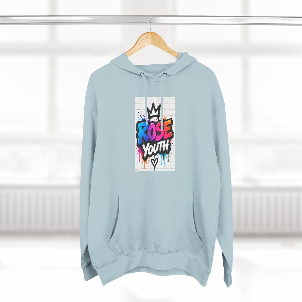 ROSE Youth Drip Logo Hoodie - "Bear The Baller" Motivational Back Panel