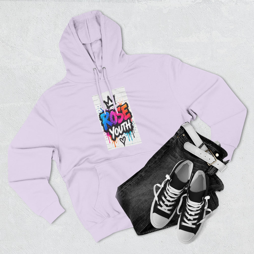 ROSE Youth Drip Logo Hoodie - "Bear The Baller" Motivational Back Panel