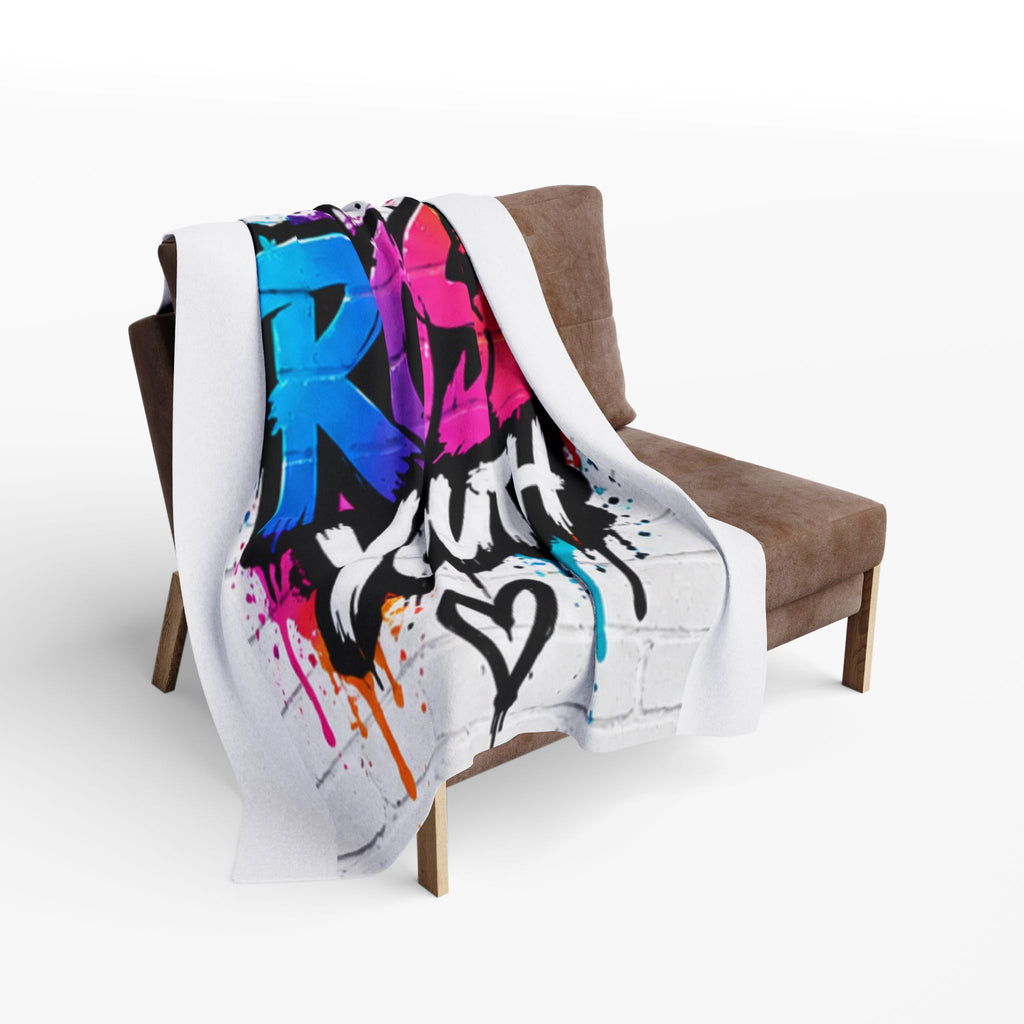 Rose Youth Graffiti Logo Arctic Fleece Blanket