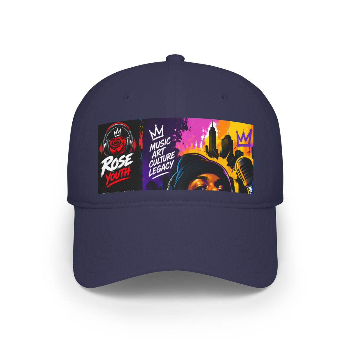 ROSE Youth Maestro Low Profile Baseball Cap – ("Rose Youth" "Music Art Culture Legacy")
