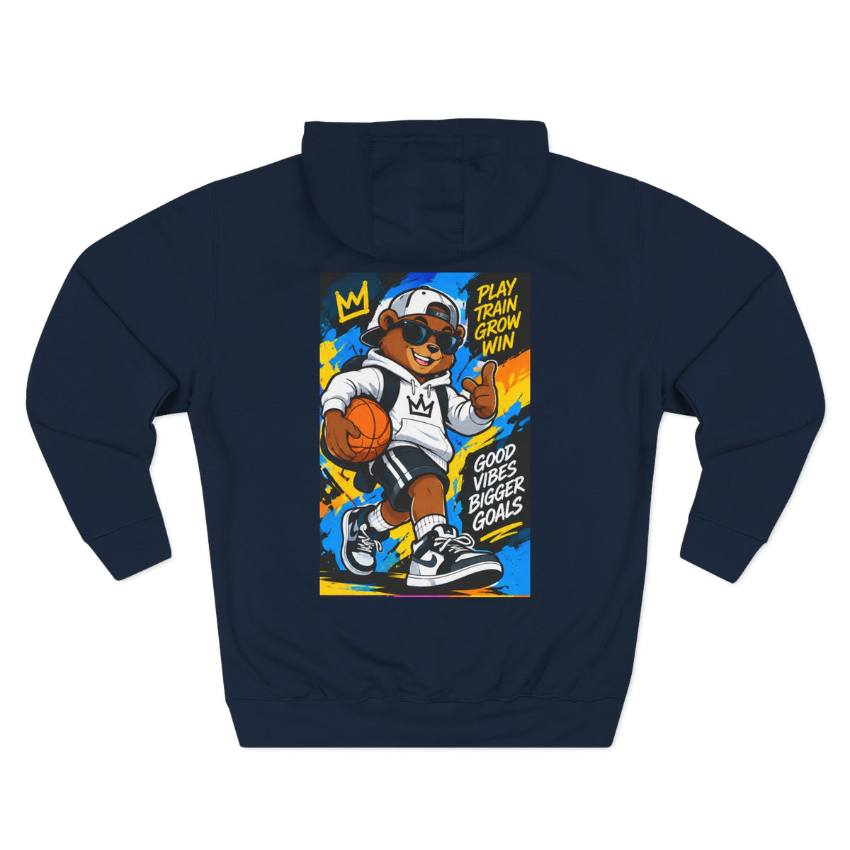 ROSE Youth Drip Logo Hoodie - "Bear The Baller" Motivational Back Panel